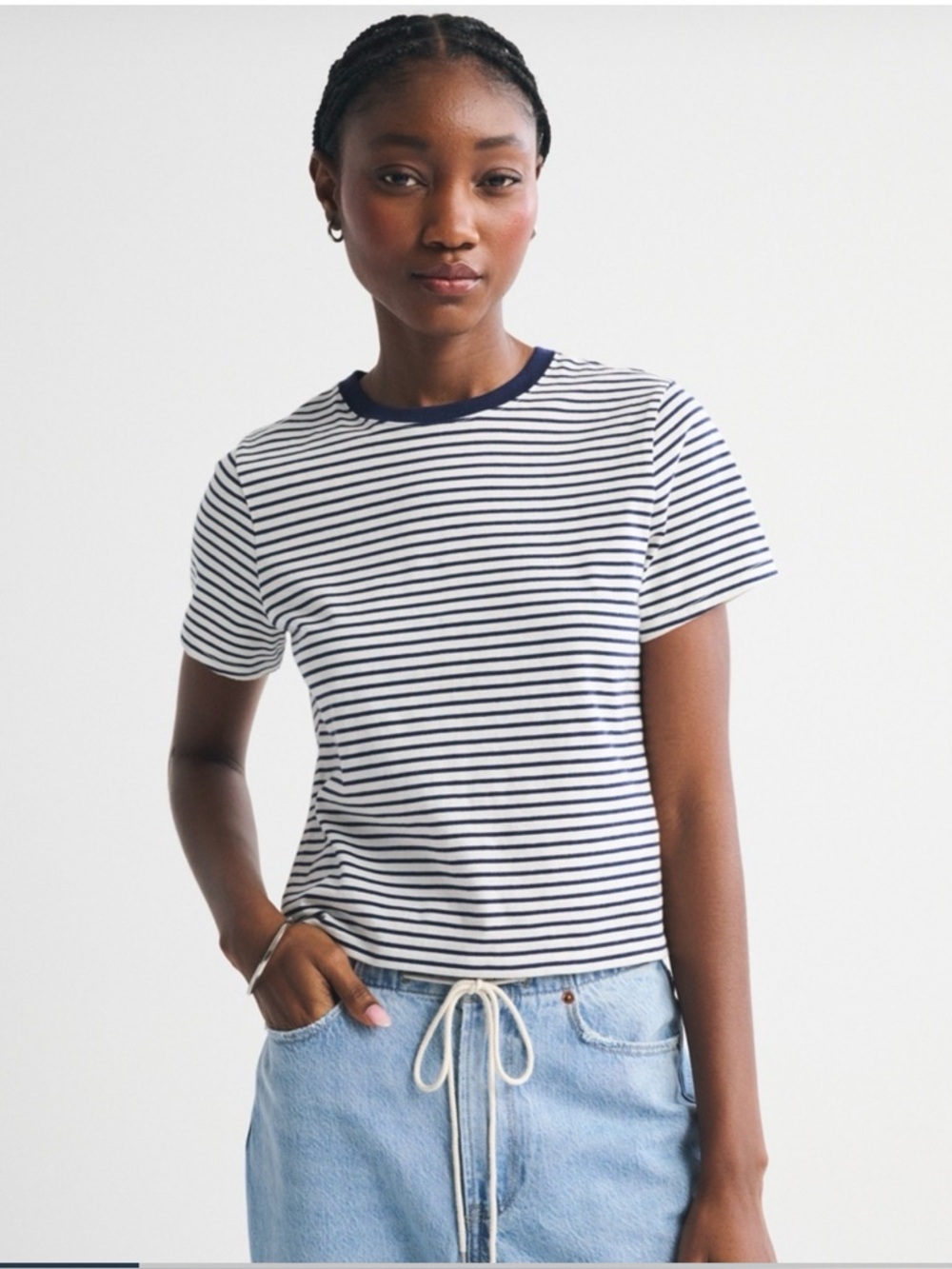 Abercrombie and Fitch essential polished body skimming tee